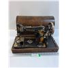 Image 1 : Vintage Singer Sewing Machine - As Is - Has Carrying Case, Some Wear, CANNOT SHIP, HEAVY
