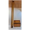 Image 1 : * Vintage Survey Equiptment - Tripod, View Scope in Wooden Case, Meter Stick - CANNOT SHIP