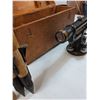 Image 3 : * Vintage Survey Equiptment - Tripod, View Scope in Wooden Case, Meter Stick - CANNOT SHIP