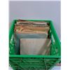Image 5 : Milk Crate w/ Various Records - CANNOT SHIP