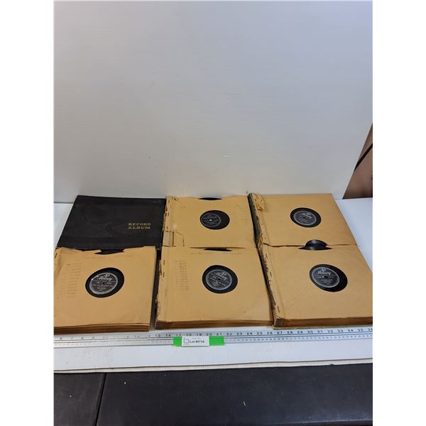 (6) Record Booklets w/ Various Records