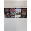 Image 1 : (4) Posters: Iron Maiden, Black Keys, Rob Zombie/Marilyn Manson, Cheech & Chong - 11" x 17"