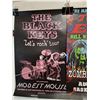 Image 2 : (4) Posters: Iron Maiden, Black Keys, Rob Zombie/Marilyn Manson, Cheech & Chong - 11" x 17"
