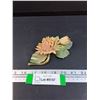 Image 1 : Capodimonte Italian Lily Pad Decor - Has Broken Vine, as pictured - 6" x 2" x 3"