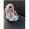 Image 3 : Capodimonte Italian Floral Basket Decor - 6" x 5" x 4"