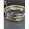 Image 5 : (3) Silver Plated Items: Serving Dish, Candle Holder w/ Oil Candles, Dish Holder