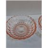 Image 2 : Pink Depression Glass Bowls - 5" Diameter