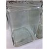 Image 2 : (3) Vintage Glass Battery Jars  - 10" x 8" x 6.5" Each