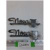 Image 1 : (2) Vintage Chevy Nova Emblems - 7" x 2"