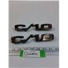 Image 1 : (2) Vintage Chevy C-10 Emblems - 7" x 2"