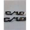 Image 2 : (2) Vintage Chevy C-10 Emblems - 7" x 2"