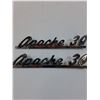 Image 2 : (2) Vintage Apache Emblems - 8.5" x 2"