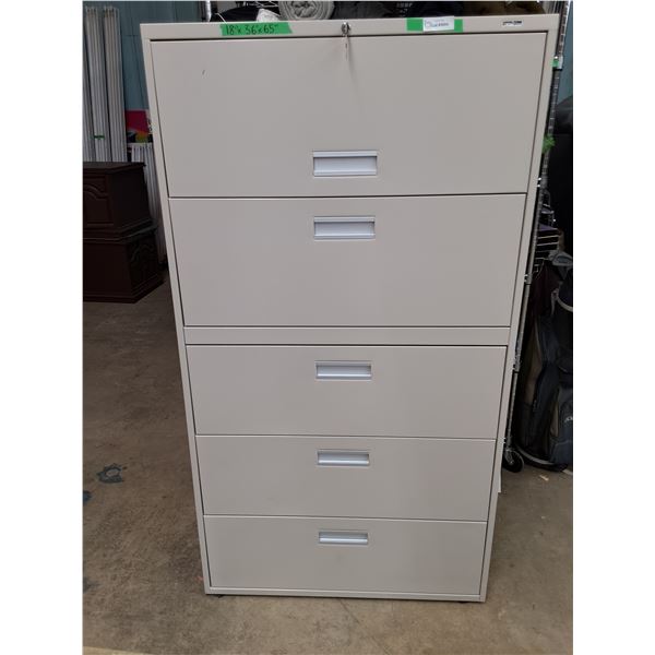 *Locking Metal Cabinet with (5) Drawers, Cannot Ship