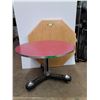 Image 1 : *Wood Table with Metal Stand & Extra Top, Cannot Ship