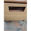 Image 4 : *Wood TV Stand with Rotating Top and 3-tier Metal Shoe Rack, Cannot Ship