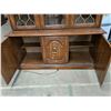 Image 3 : *Wood China Cabinet with Glass Doors 17" x 64" x 76", Cannot Ship