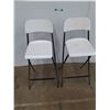 Image 1 : *(2) Folding Bar Chairs 42.5" Tall, Cannot Ship