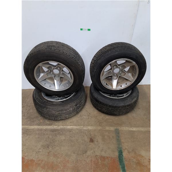 **(2) 215/60R16 & (2) 215/70R16 Tires with Rims, Cannot Ship
