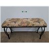 Image 1 : *Upholstered Bench with Metal Legs 33.5" x 11.5" x 17.5", Cannot Ship