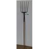 Image 1 : **Metal Pitchfork with Wooden Handle 66" Long, Cannot Ship