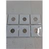Image 4 : (6) American Mercury Dimes from 1920's - 40's