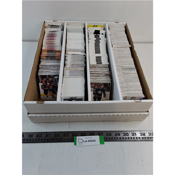 Large Lot of NHL Collector Cards w/Cardboard Storage