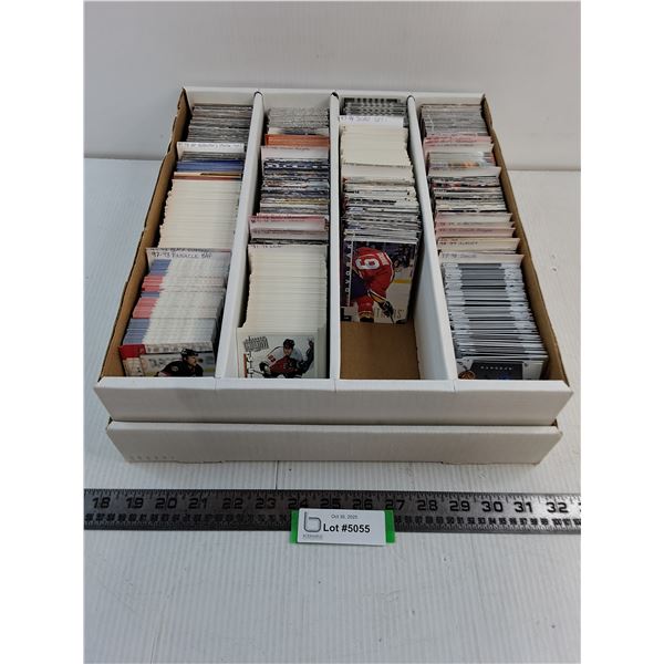 Large Lot of NHL Collector Cards w/Cardboard Storage