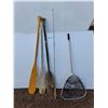 Image 1 : **Fishing Net, (3) Paddles & Rod Up to 63", Cannot Ship