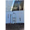 Image 1 : **Two Tier Metal Step Ladder, Roof Rake Up to 142", Misc. Cannot Ship