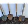 Image 2 : **(3) Spades & Pitchfork Up to 57", Cannot Ship
