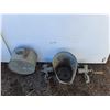Image 1 : **Galvanized Roll Pail, Sap Bucket & (2) Meat Grinders, Cannot Ship