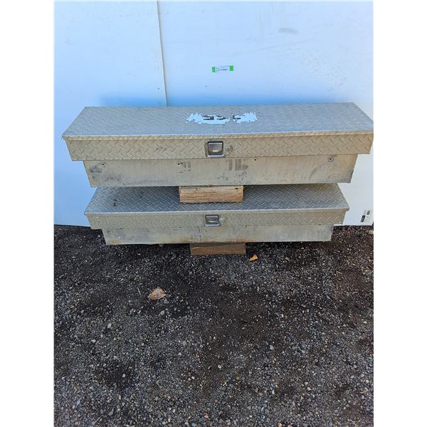 **(2) Truck Boxes 48" x 12" x 12"- No Keys, Cannot Ship