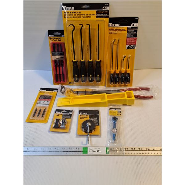 (9) NOS Titan Brand Assorted Tools