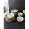 Image 3 : French Dish Set- Plates, Teacups, Bowl, Creamer