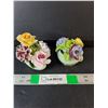 Image 1 : (2) Bone China Floral Decorations
