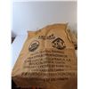 Image 2 : (5) Coffee Burlap Sacks Up to 29" x 27.5", Some Cut Open