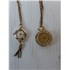Image 2 : (2) Necklaces with Watch Pendants & Case- As Is