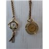 Image 3 : (2) Necklaces with Watch Pendants & Case- As Is