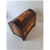 Image 5 : Wooden Jewelry Box 11" x 6.5" x 8.5" & Jewelry- Broaches, Rings- 9 & 11, Necklaces, Misc.