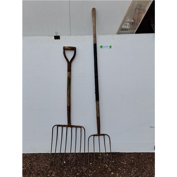 **(2) Pitchforks Up to 59", Cannot Ship