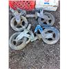 Image 2 : ** Set of 4 Scaffold Wheels, 1st Aid Kit w/Rivet Gun/Rivets, Milk Crate - Pickup Only