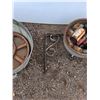Image 3 : ** (2) Metal Brackets, Galvanized Buckets, Glass Jars, Pulleys, Misc
