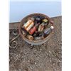 Image 4 : ** (2) Metal Brackets, Galvanized Buckets, Glass Jars, Pulleys, Misc