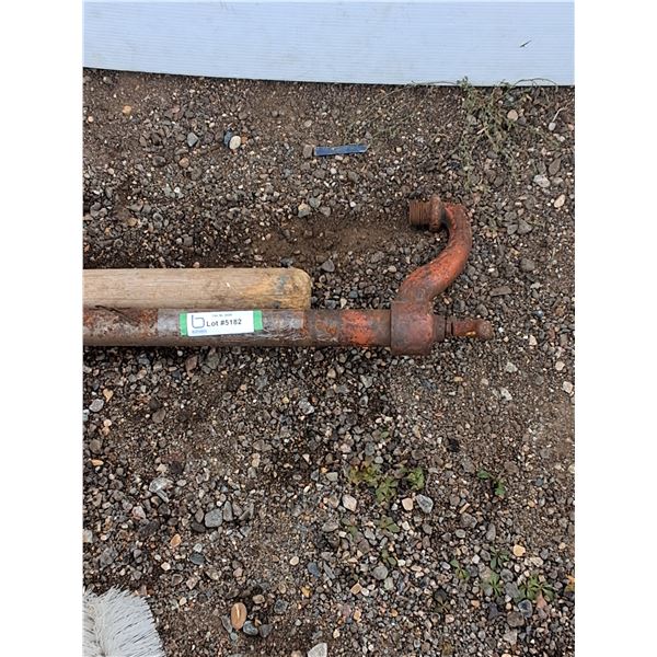 ** Lot: Well Spigot, Brush, Water Wand, Baseball Bat