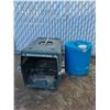 Image 3 : **Pet Kennel, Water Jug, Roll of Plastic Sheeting Approx. 93" x 28", Cannot Ship