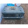 Image 4 : **Pet Kennel, Water Jug, Roll of Plastic Sheeting Approx. 93" x 28", Cannot Ship