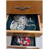 Image 3 : *Wooden Jewelry Stand with Jewelry 16" x 11" x 39.5", Cannot Ship