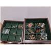 Image 3 : *Wooden Jewelry Box with Jewelry 16" x 11" x 40", Cannot Ship