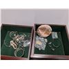 Image 4 : *Wooden Jewelry Box with Jewelry 16" x 11" x 40", Cannot Ship