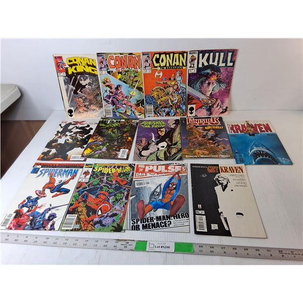 (13) Marvel Comics- Conan, Kull, Spider-man, Misc.